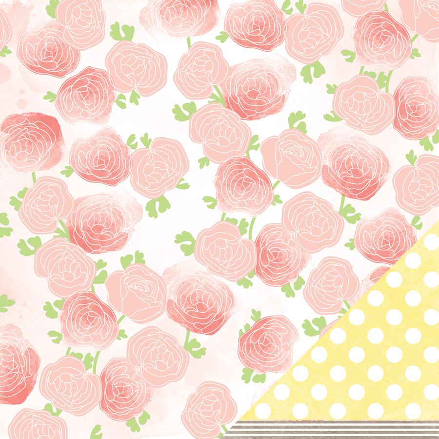 Fresh Blooms Dear Lizzy Neapolitan 12x12 Paper-