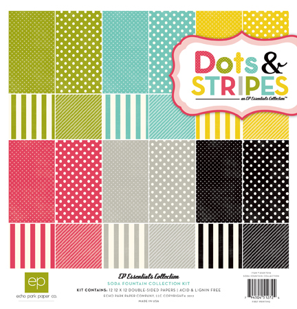 Dots & Stripes Soda Fountain Collection Kit-Soda Fountain; Dots and Stripes; Collection kit