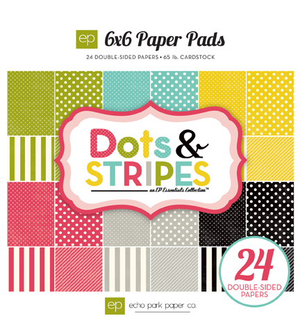 Dots & Stripe Soda Fountain 6x6 Pads-Soda Fountain; 6x6; Collection Kit; Dots and Stripes